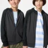 Felpa con cappuccio e zip integrale Kids AIRism con protezione UV
