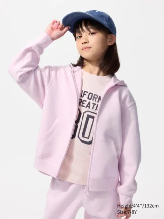 Felpa con cappuccio e zip integrale Kids Dry Sweat