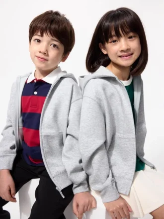 Felpa con cappuccio e zip integrale Kids Dry Sweat