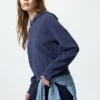 Felpa con cappuccio in maglia a trecce lavabile da donna Felpa con cappuccio in maglia a trecce lavabile da donna