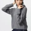 Felpa con cappuccio in maglia a trecce lavabile da donna Felpa con cappuccio in maglia a trecce lavabile da donna