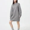Felpa con cappuccio in maglia di cotone liscio da donna Felpa con cappuccio in maglia di cotone liscio da donna