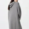 Felpa con cappuccio in maglia di cotone liscio da donna Felpa con cappuccio in maglia di cotone liscio da donna