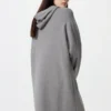 Felpa con cappuccio in maglia di cotone liscio da donna Felpa con cappuccio in maglia di cotone liscio da donna