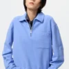 Felpa da donna con mezza zip Felpa da donna con mezza zip