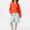 Felpa da donna con mezza zip Felpa da donna con mezza zip