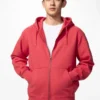 Felpa unisex con cappuccio e zip integrale