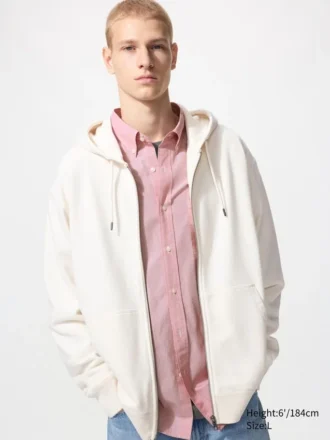 Felpa unisex con cappuccio e zip integrale