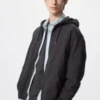 Felpa unisex con cappuccio e zip integrale Felpa unisex con cappuccio e zip integrale