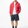 Felpa unisex con cappuccio e zip integrale