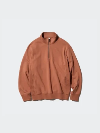 Felpa unisex con mezza zip Felpa unisex con mezza zip