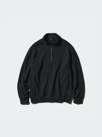 Felpa unisex con mezza zip