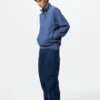 Felpa unisex con mezza zip Felpa unisex con mezza zip