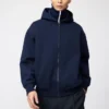 Felpa unisex oversize con cappuccio e zip integrale