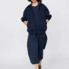Felpa unisex oversize con cappuccio e zip integrale