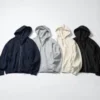 Felpa unisex oversize con cappuccio e zip integrale