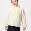 Giacca con zip integrale in pile con filato soffice per bambini Giacca con zip integrale in pile con filato soffice per bambini