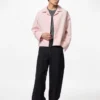 Giacca corta da donna con collo aperto in pantaloncini