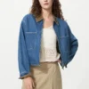 Giacca corta da donna con zip per pantaloncini Giacca corta da donna con zip per pantaloncini