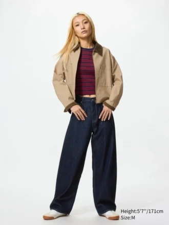 Giacca corta da donna con zip per pantaloncini