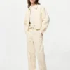Giacca corta da donna in velluto a coste in pantaloncini Giacca corta da donna in velluto a coste in pantaloncini