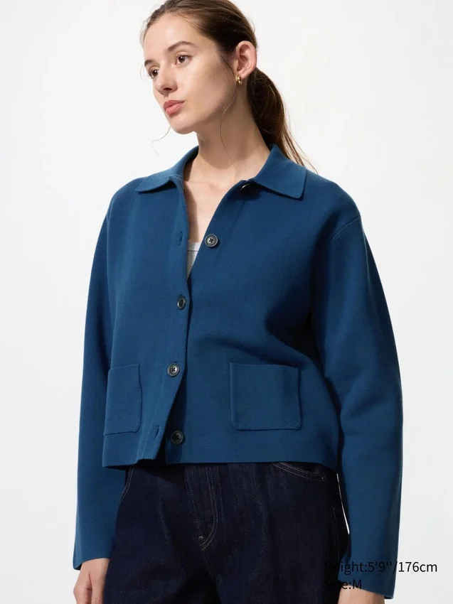 Giacca da donna in maglia a coste Milano Giacca da donna in maglia a coste Milano