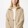 Giacca da donna in pile a filato soffice con zip integrale Giacca da donna in pile a filato soffice con zip integrale