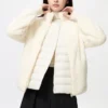 Giacca da donna in pile a filato soffice con zip integrale