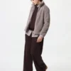 Giacca da donna in pile a filato soffice con zip integrale Giacca da donna in pile a filato soffice con zip integrale