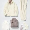 Giacca da donna in pile a filato soffice con zip integrale Giacca da donna in pile a filato soffice con zip integrale