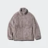 Giacca da donna in pile a filato soffice con zip integrale Giacca da donna in pile a filato soffice con zip integrale