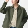 Giacca da giubbotto da uomo con zip Giacca da giubbotto da uomo con zip