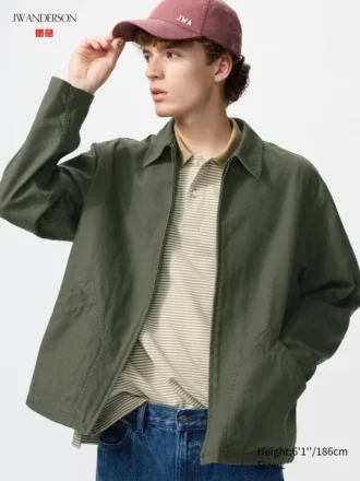 Giacca da giubbotto da uomo con zip