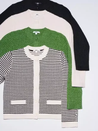 Giacca corta in maglia da donna in pantaloncini