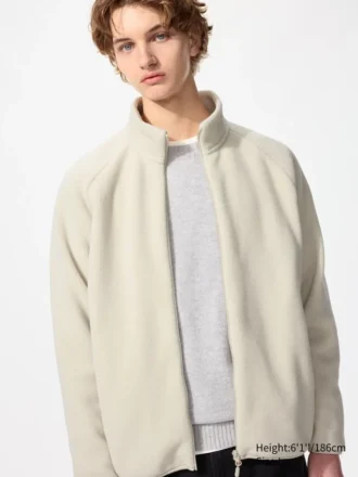 Giacca unisex in pile con zip integrale