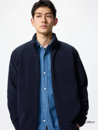 Giacca unisex in pile con zip integrale