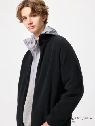 Giacca unisex in pile con zip integrale