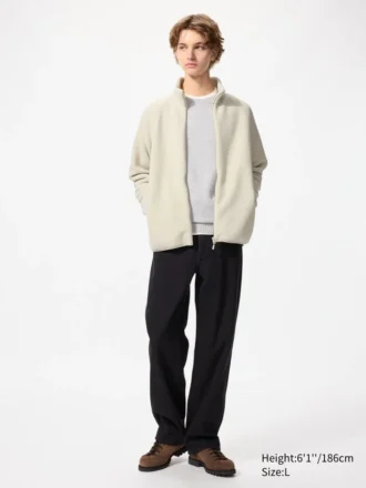 Giacca unisex in pile con zip integrale