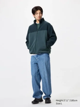 Giacca unisex in pile con zip integrale | Color Block Giacca unisex in pile con zip integrale | Color Block