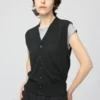 Gilet da donna in maglia lavabile con bottoni