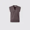Gilet da donna in maglia lavabile con bottoni