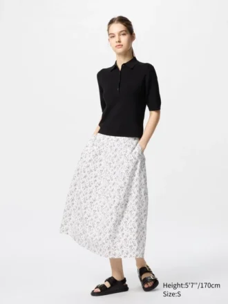 Gonna a sacco in cotone da donna | Stampata