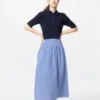 Gonna a volume in seersucker da donna | Gingham Gonna a volume in seersucker da donna | Gingham