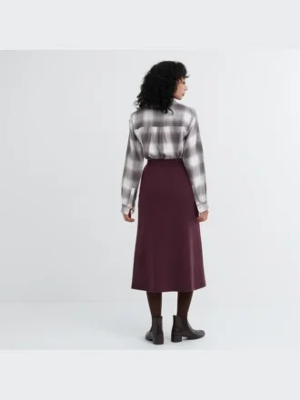 Gonna da donna in maglia 3D Knit con Souffle Yarn