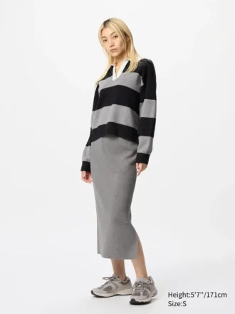 Gonna da donna in misto cotone liscio