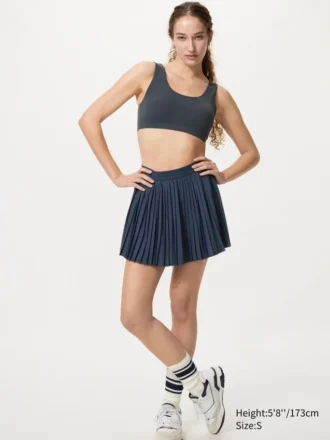 Gonna da tennis a pieghe da donna