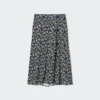 Gonna midi con spacco stampata da donna Gonna midi con spacco stampata da donna