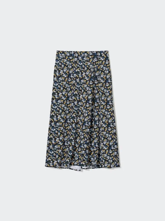 Gonna midi con spacco stampata da donna Gonna midi con spacco stampata da donna