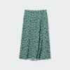 Gonna midi con spacco stampata da donna Gonna midi con spacco stampata da donna