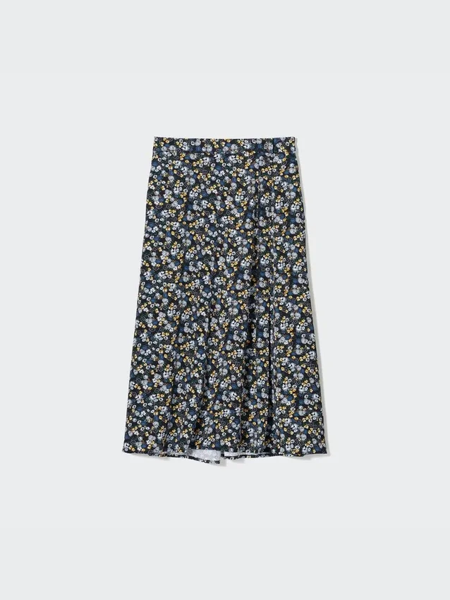 Gonna midi con spacco stampata da donna Gonna midi con spacco stampata da donna